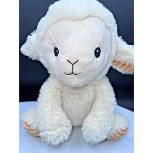Spark Create Imagine Lamb Sheep Plush Rattle Cream Orange Paws Crinkle Ears